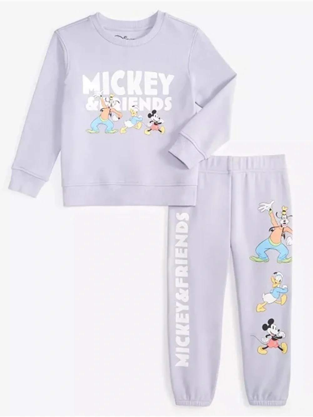 Disney Lavender Mickey & Friends Sweatshirt and Joggers Set